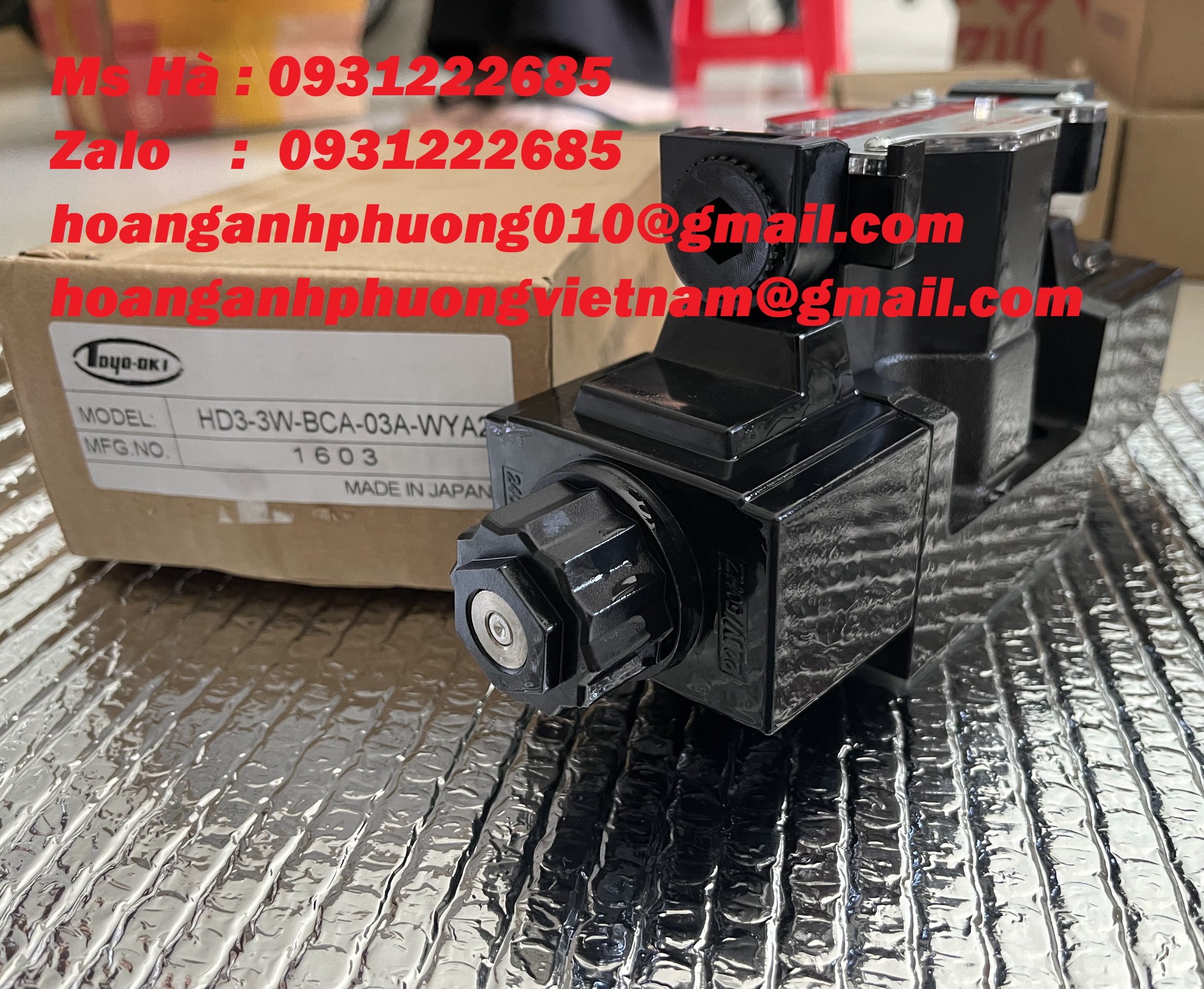 TOYOOKI  Van thủy lực  HD3-3W-BCA-03A-WYA2  bảo hành 12 tháng